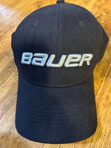 Black Adult Unisex Medium/Large Bauer Hat (New)