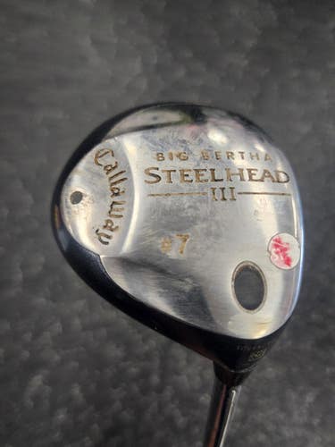 Used Callaway BIG BERTHA STEEL HEAD III Mens Fairway Wood RH 7 Wood 11849-S000033718