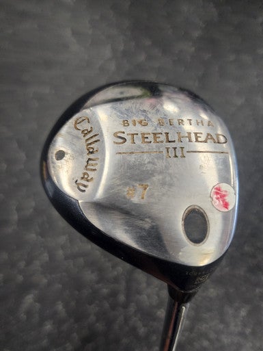 Used Callaway BIG BERTHA STEEL HEAD III Mens Fairway Wood RH 7 Wood 11849-S000033718