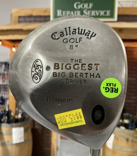 Callaway BIGGEST Big Bertha 8 Driver 45" PROLITE Regular Flex Graphite RH USED