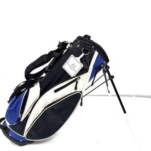 Used LINKSMAN Mens Stand Bag White/Black/Royal 11860-S000300075