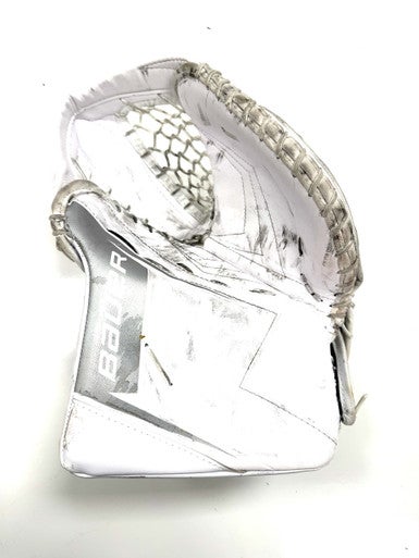 Used Bauer SV PRO Senior Goalie Catcher White 11860-S000301147
