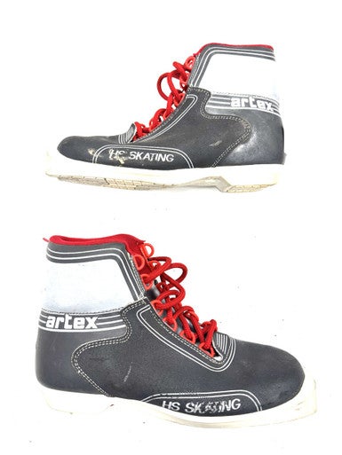 Used ARTEX Mens NNN XC Ski Boots Grey W 06 / JR 04-04.5 11860-C000300901