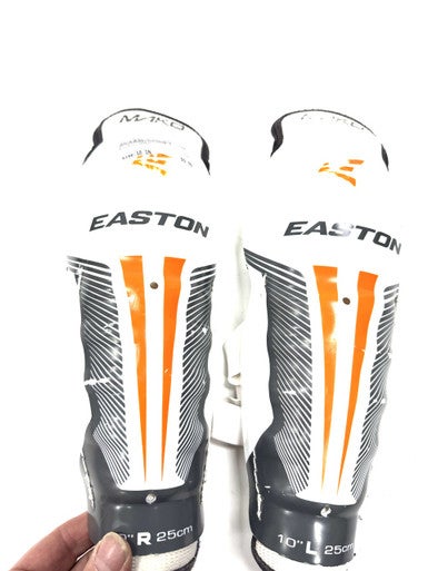 Used Easton MAKO Youth Shin Guards White 10" 11860-S000300953