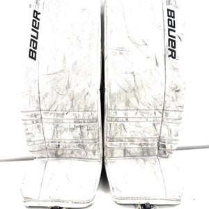 Used Bauer GSX Goalie Leg Pads Junior White 30" 11860-S000300936