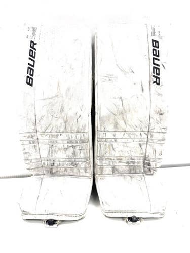 Used Bauer GSX Goalie Leg Pads Junior White 30" 11860-S000300936