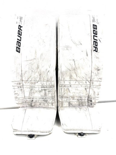 Used Bauer GSX Goalie Leg Pads Junior White 30" 11860-S000300936