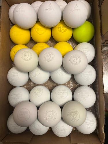 Lacrosse Balls- Assorted lot of 42 New and used balls