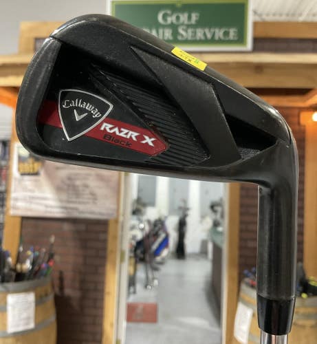 Callaway RAZR X Black #4 Iron 38.5" M-10 XP Uniflex Steel Shaft RH USED
