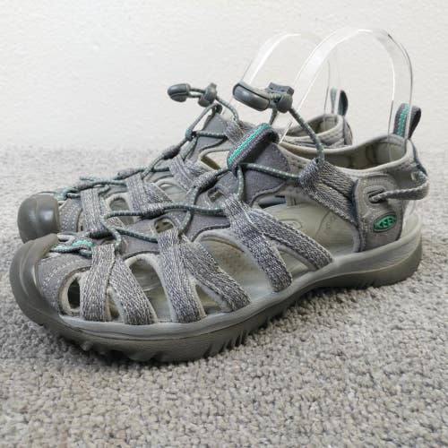 Keen Whisper Womens Size 7.5 Sandals Gray Bungee Cord Water Shoes