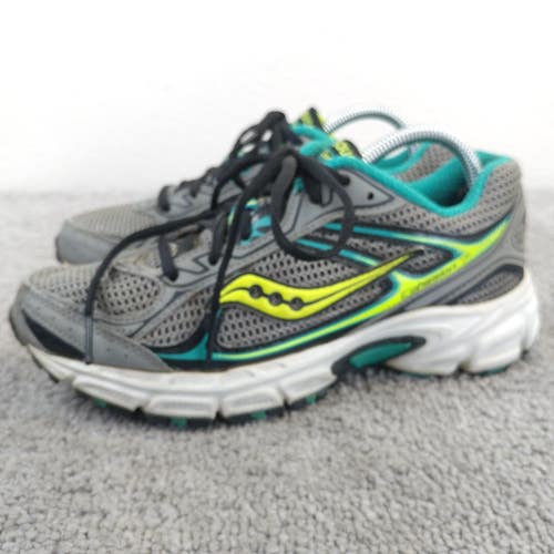 Saucony Cohesion 7 Womens Size 6 Running Shoes Low Top Gray Yellow Sneakers