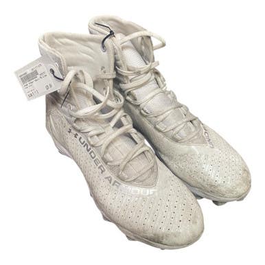 Used Under Armour Adult FB Cleats White Senior 11.5 11375-S000369657