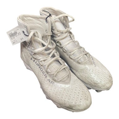 Used Under Armour Adult FB Cleats White Senior 11.5 11375-S000369657