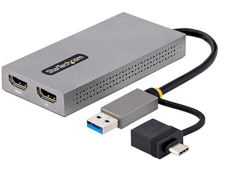 StarTech.com USB to Dual-HDMI Adapter for multiple external monitors on Mac