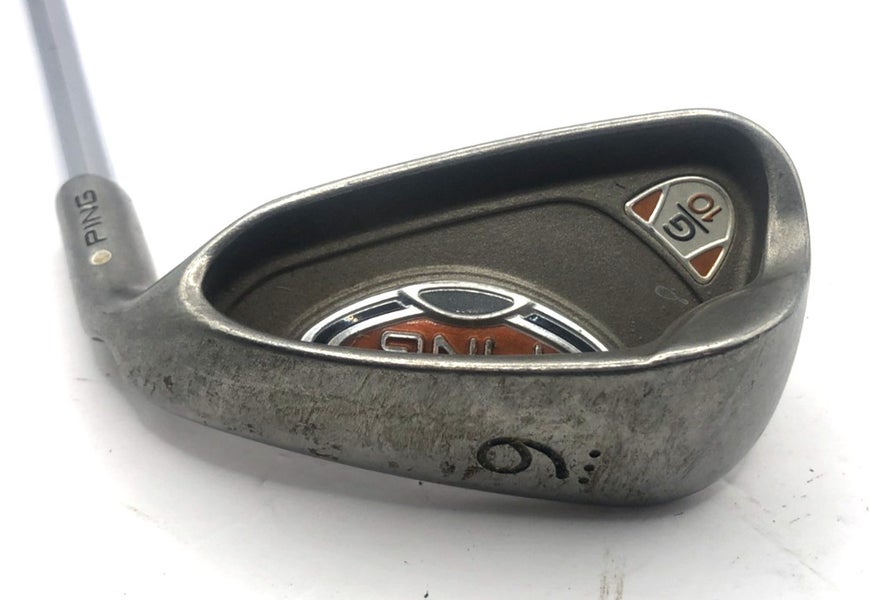 PING G10 9 IRON WHITE DOT AWT STIFF FLEX STEEL SHAFT *Good*