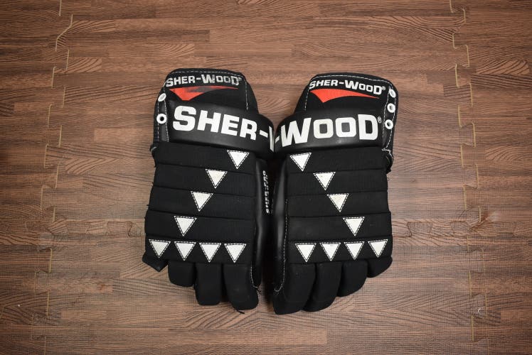 Vintage Sher-Wood S-4070 hockey gloves - 15"
