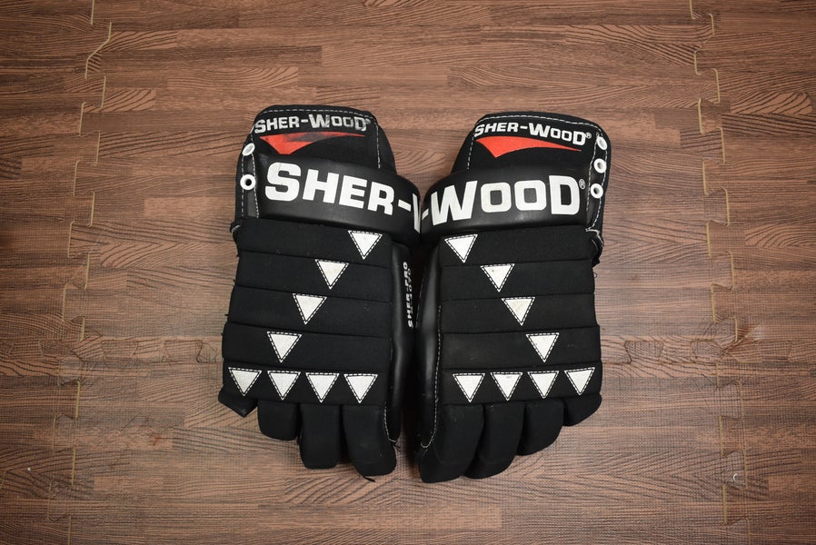 Vintage Sher-Wood S-4070 hockey gloves - 15"