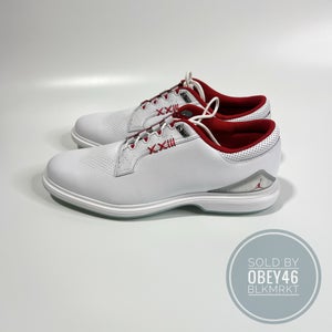 Nike Air Jordan ADG 5 Golf Spikeless Shoes White Fire Red 9.5