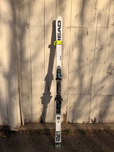 HEAD World Cup Rebels i.GS RD 183 cm Racing Skis With Bindings Max Din 15 (Used)
