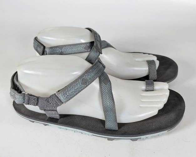 Xero Veracruz Barefoot Strap Sandals Toe Loop Gray Blue Womens Size 9