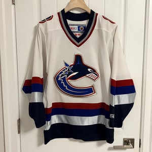 Authentic CCM Vancouver Canucks White West Coast Express Jersey Size Small