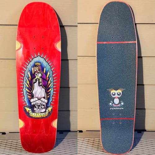 Alleyway “Tiger” Skateboard Deck - Measures 9.0” x 33.25” With 15.25” Wheelbase