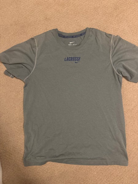 Gray Small Men's Nike lacrosse shirt