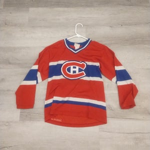 Youth L Vintage Montreal Canadians Jersey Sports Knit (Distressed)