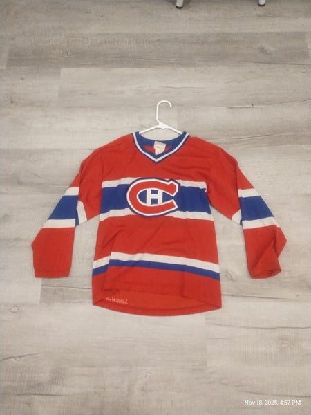 Youth L Vintage Montreal Canadians Jersey Sports Knit (Distressed)