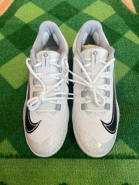 Brand New Nike alpha huarache elite 4 Low Top Metal White