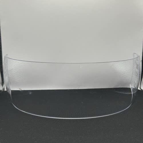 Bauer Pro Stock Hockey Helmet Straight Cut Visor Half Shield Decal Residue 3