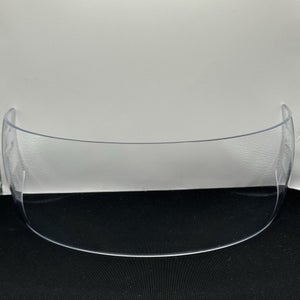 Bauer Pro Stock Hockey Helmet Straight Cut Visor Half Shield Decal Residue 5