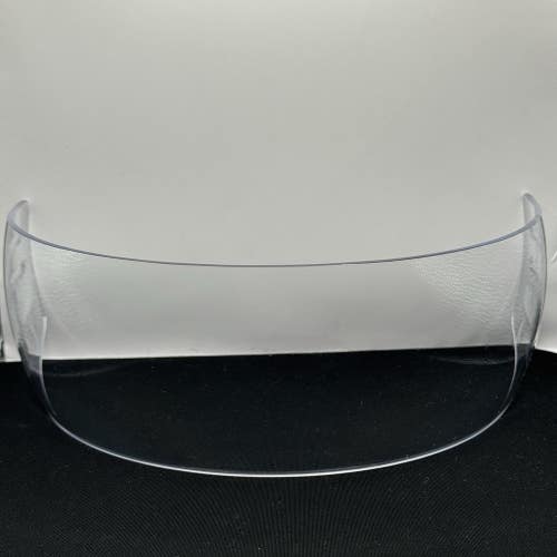 Bauer Pro Stock Hockey Helmet Straight Cut Visor Half Shield Decal Residue 5