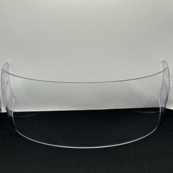 Bauer Pro Stock Hockey Helmet Straight Cut Visor Half Shield Decal Residue 5