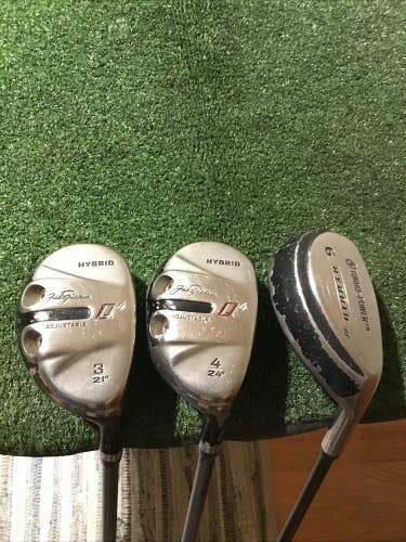 Jack Nicklaus Q4 Hybrids Set (3H, 4H, 6H) Uniflex Speed Flex 85h Graphite (READ)