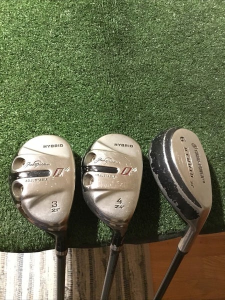 Jack Nicklaus Q4 Hybrids Set (3H, 4H, 6H) Uniflex Speed Flex 85h Graphite (READ)