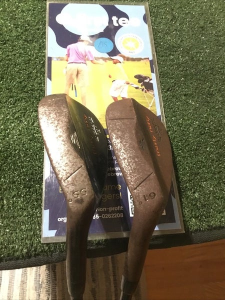 Cobra Left Handed Trusty Rusty Tri-Bounce PWR II Wedge Set (SW & LW) Stiff Steel