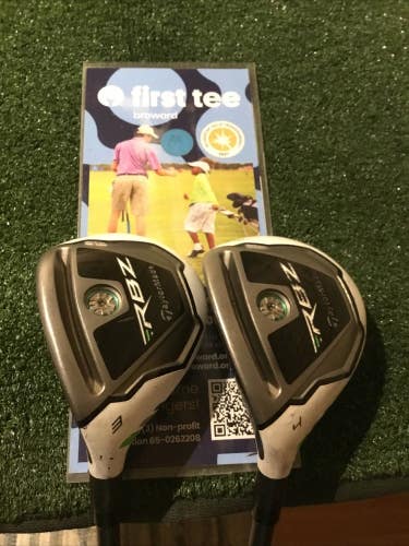 Taylormade Left Handed RBZ Rocketballz Hybrids Set 3H & 4H Regular 65g Graphite