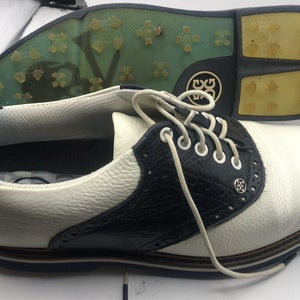 G Fore Gallivanter Pebble Leather Saddle Golf Shoe - Mens Size 10 EU 43 *Good*