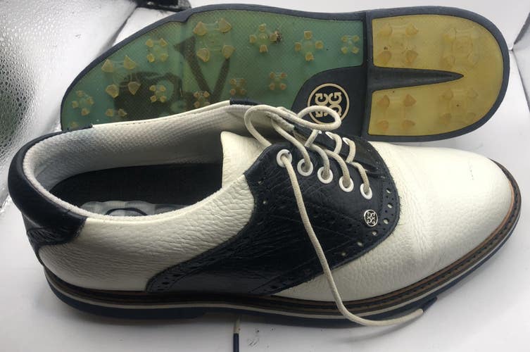 G Fore Gallivanter Pebble Leather Saddle Golf Shoe - Mens Size 10 EU 43 *Good*