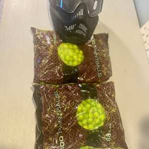 Paintball Mask and balls new
