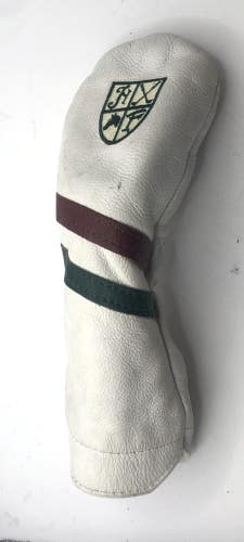 Hamilton Farm Golf Club Winston Collection White Leather Hybrid Headcover