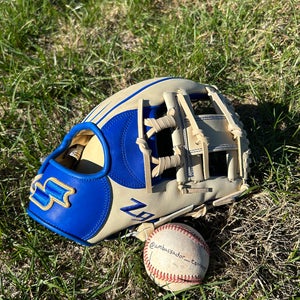SSK Z9 Maestro 11.75” Blonde/Blue Spiral I Web Infield Baseball Glove