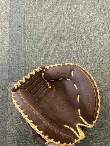 Used Rawlings PREMIUM SERIES BB/SB Catchers RH Throw Brown 32 1/2" 11614-S000225478