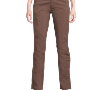 Prana Zion Pants Women's 4 Mocha Nylon Stretch Zip Cargo Pockets Mid Rise TLW637