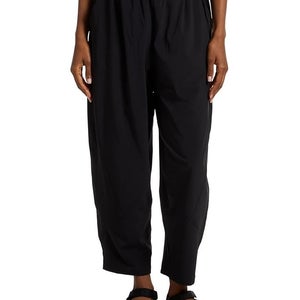 PrAna Railay Pants Women's Large Black Stretch High Rise Elastic Waist TLW636