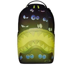 Sprayground Eyes On You Glow In The Dark Effect DLXR Men Black Backpack Bag SGB5