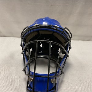 Used Wilson CATCHERS MASK Catchers Helmet w/Mask Royal Blue One Size 11490-S000267211