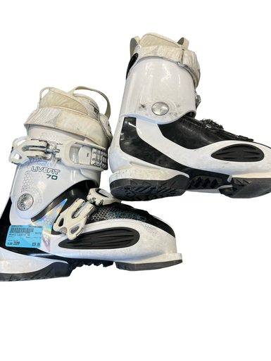 Used Atomic LIVEFIT 70 Womens DH Ski Boot White 250 MP - M07 - W08 11682-S000123751