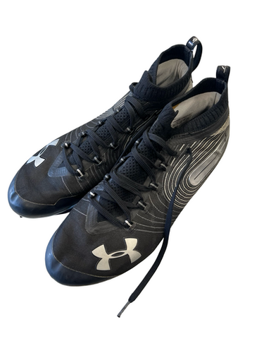 Used Under Armour Adult FB Cleats Black Senior 12 11682-S000123745